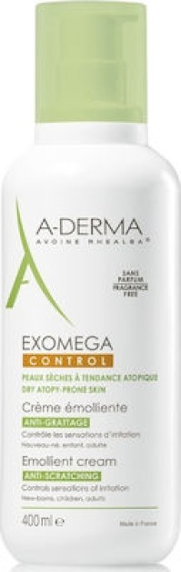 A-Derma Exomega Control Emollient Cream Anti-Scratching 400ml