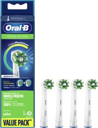 Oral-B Cross Action CleanMaximiser Value Pack Ανταλλακτικές Κεφαλές για Ηλεκτρική Οδοντόβουρτσα 4τμχ