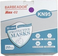 Max Barbeador Max-02 3D Care Μάσκα Προστασίας KN95 NR Μωβ 20τμχ