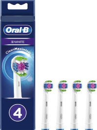 Oral-B 3D White Ανταλλακτικές Κεφαλές για Ηλεκτρική Οδοντόβουρτσα CleanMaximiser 4τμχ