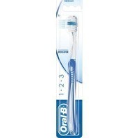 OralB Indicator 1-2-3 35mm Οδοντόβουρτσα χειρός Μέτρια, Εργονοµικά σχεδιασµένη λαβή για άνεση και έλεγχο, 1 τεμαχιο!