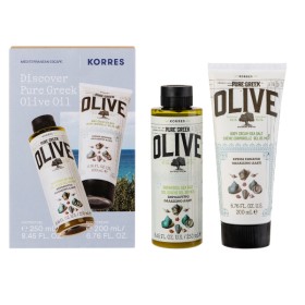 Korres Promo Discover Pure Greek Olive Oil Καθαρισμού Σώματος με Αφρόλουτρο 250ml & Κρέμα Σώματος 200ml