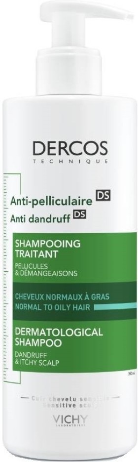 Vichy Dercos Anti Dandruff Shampoo Greasy Hair  Αντιπιτυριδικό Σαμπουάν Για Λιπαρά Μαλλιά  390ml