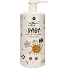 Medisei Panthenol Extra Baby Shower & Shampoo με Χαμομήλι με Αντλία 1000ml