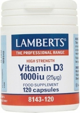 Lamberts Vitamin D 1000iu (25μg) 120 Tablets